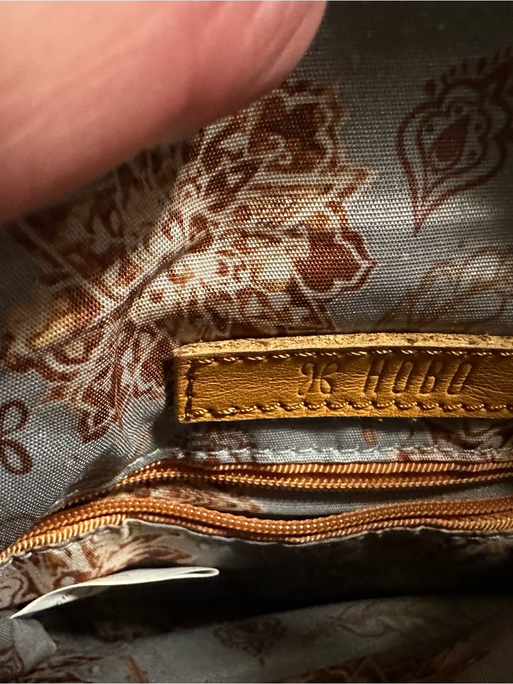 HOBO Teal-Blue Leather Zip Wristlet - Picture 5 of 7